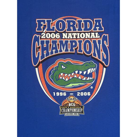 2006 University Of Florida Gators UF BCS Nationals Champions Shirt - Men’s XL - Picture 2 of 7